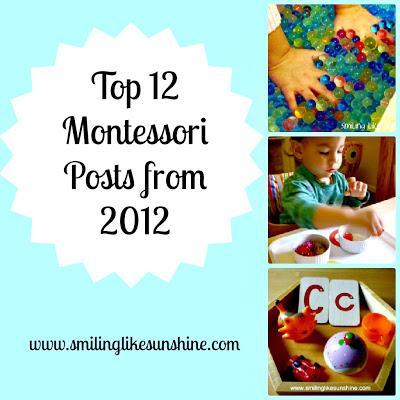 My Top 12 Montessori Posts from 2012