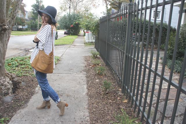 outfit: wide brim fedora