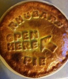 Pieday Friday – Message on a pie…