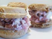 Neapolitan Cream Waffle Sandwiches