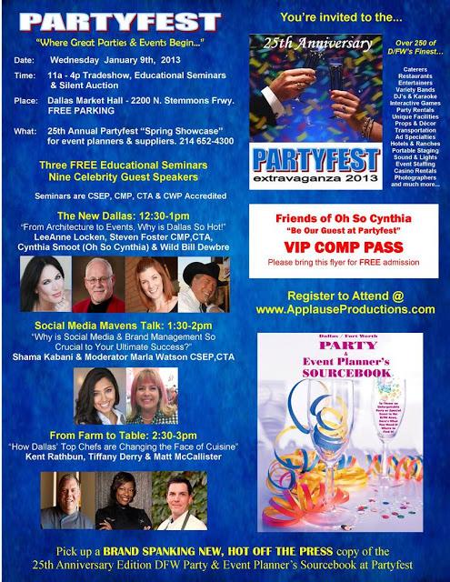 Join me at PartyFest 2012