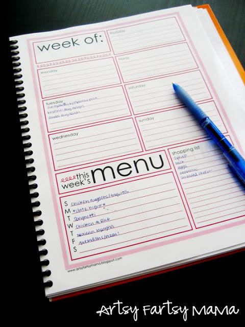 Free Printable Friday:  Organization