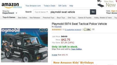 Amazon Playmobil Swat Vehicle