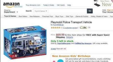 Amazon Playmobile Police Transport Vehicle