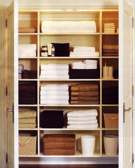 decor linen closet organization Its Time to Organize the Home Front  HomeSpirations