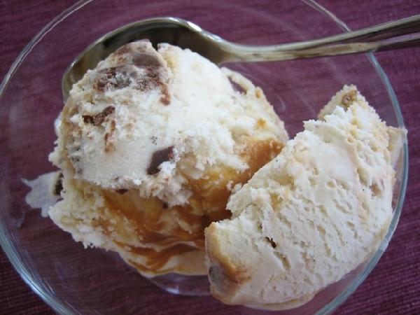 Dark Chocolate Truffle Caramel Swirl Ice Cream