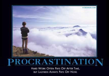 procrastinationdemotivator