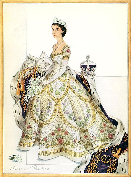 The Royal coronation dress
