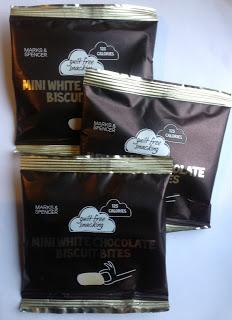 Marks & Spencer Guilt Free Snacking Review - White Chocolate Biscuit Bites