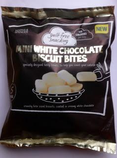 Marks & Spencer Guilt Free Snacking Review - White Chocolate Biscuit Bites