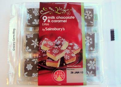 Sainsbury's Snowflake Milk Chocolate & Caramel Bites