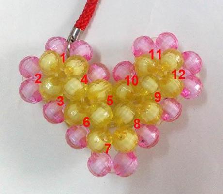 How to make a 3d beaded heart