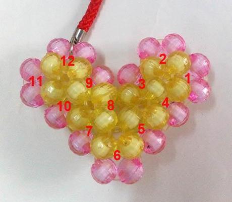 How to make a 3d beaded heart