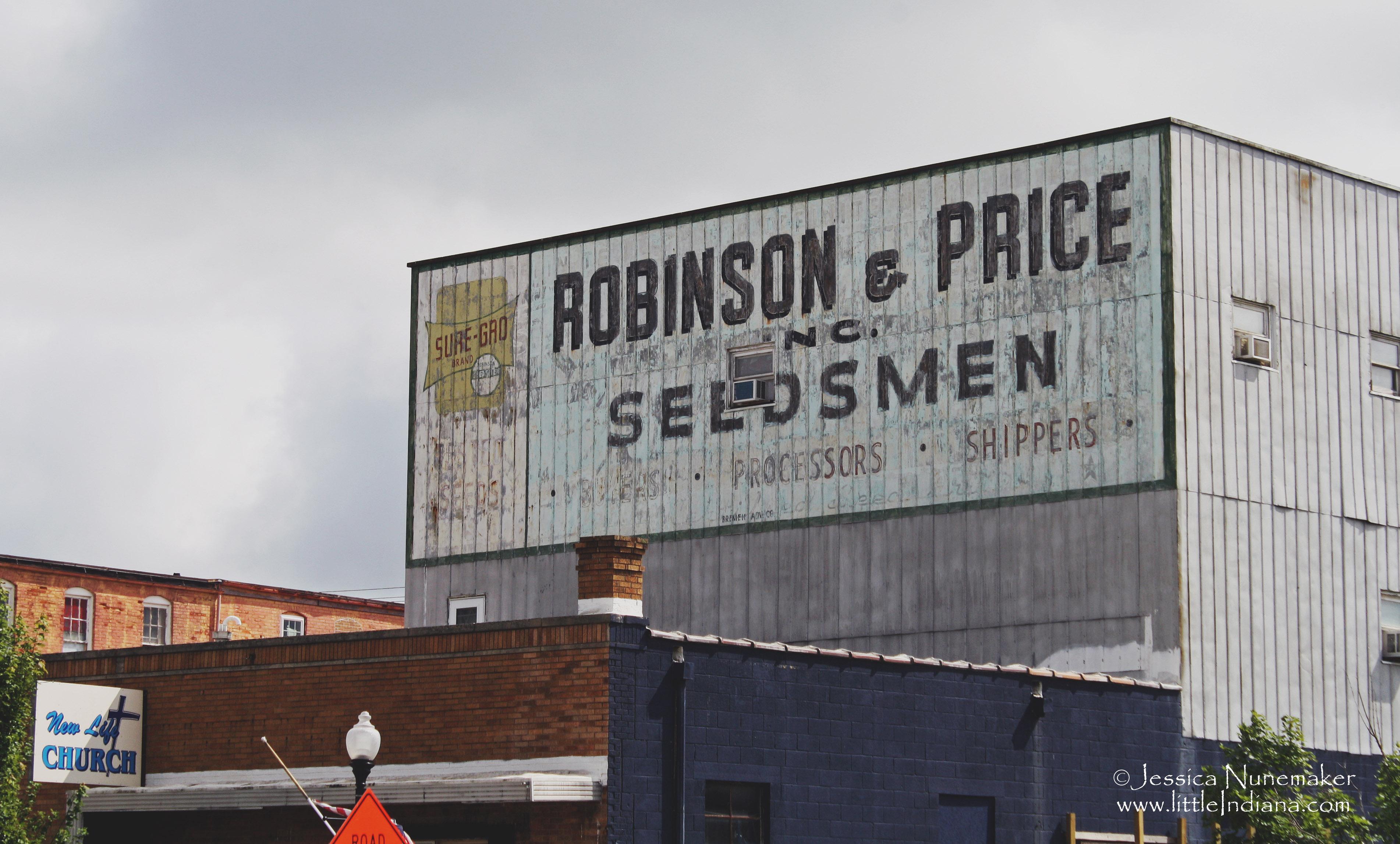 Nappanee, Indiana Signs: Robinson and Price