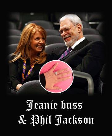Jeanie buss & Phil Jackson 