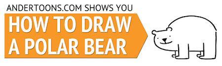 How To Draw A Cartoon Polar Bear