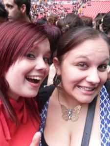 The 2nd time...this is at Wembley with my cousin Kayley! 