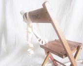 Vintage Wood Child Chair Farmhouse / Christmas / Primitive / Shabby Cottage/ French / Rustic Wedding / Cabin / Apple / Teacher - LittleRedPolkaDots