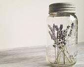 Vintage Crown Mason Jar with Lavender Wedding Decor Photo Prop - CocoAndBear