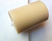 Beige Pillar Candle, 3 x 4 Scented With Pancake Breakfast, Rustic - Mylana