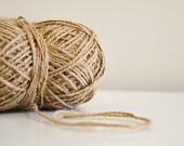 Rustic Jute Twine in Camel Brown / string / Yarn for crafting, knit, crochet, gift wrap, packing, burlap, scrapbook, wedding favors - 464Handmade