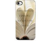 Heart Book iPhone Case - iPhone 4 and 4s Case, Decorative Cover, Love Story, Quote, Girly, Lovely, Pretty, Love - SweetMomentsCaptured