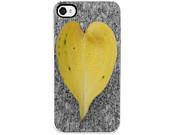 Heart Shape Leaf iPhone 4 and 4s Case, Decorative Cover, Yellow, Gray, Love, Pretty, Girl, Gift Idea, Photography - SweetMomentsCaptured