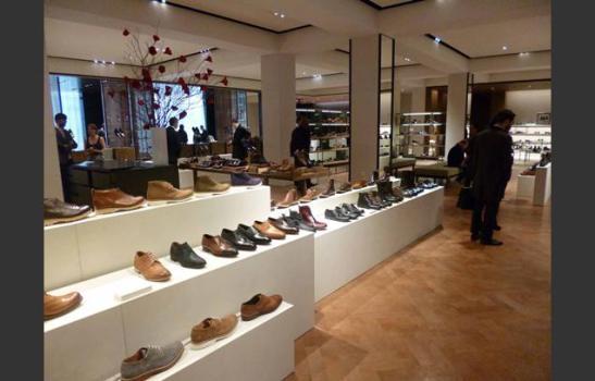 Mens Shoes Display at Selfridges