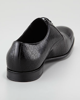 Conversation Piece of a Different Kind:  Prada Perforated Spazzolato Leather Lace-Ups