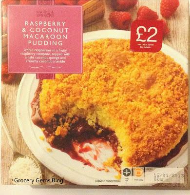 M&S; Raspberry & Coconut Macaroon Pudding Review