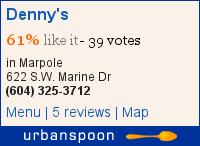 Denny's on Urbanspoon