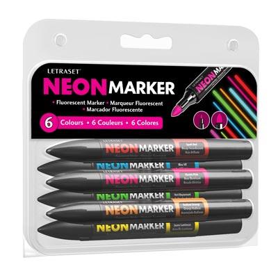 Neon Marker 6 Set