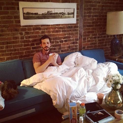 The flu has arrived at our household.