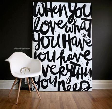 use black in artwork for your walls