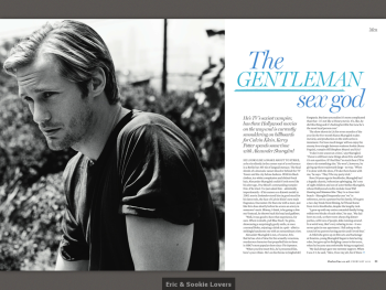 Alexander Skarsgård In Red UK Magazine