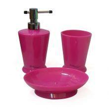 Bluewater France Bath Set Almudena Blue - Bath Set in Hot Pink