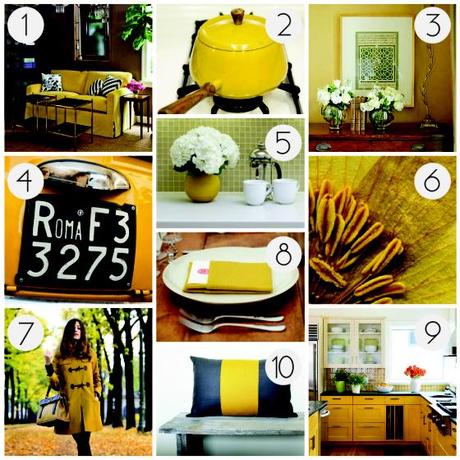 NookAndSea-Mustard-Yellow-Collage-Inspiration-Board-Coat-Pot-Couch-Sofa-Wall-Paint-Color-Bright-Flower-Vintage-Car-Pillow-Stripe-Grey-Gray-Kitchen-Cabinets-Hydrangea-License-Plate-Napkin