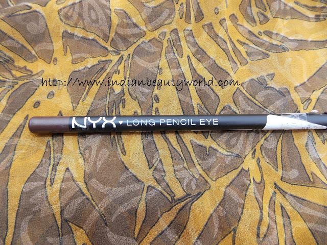 NYX LONG PENCIL - Dark Brown review and swatches