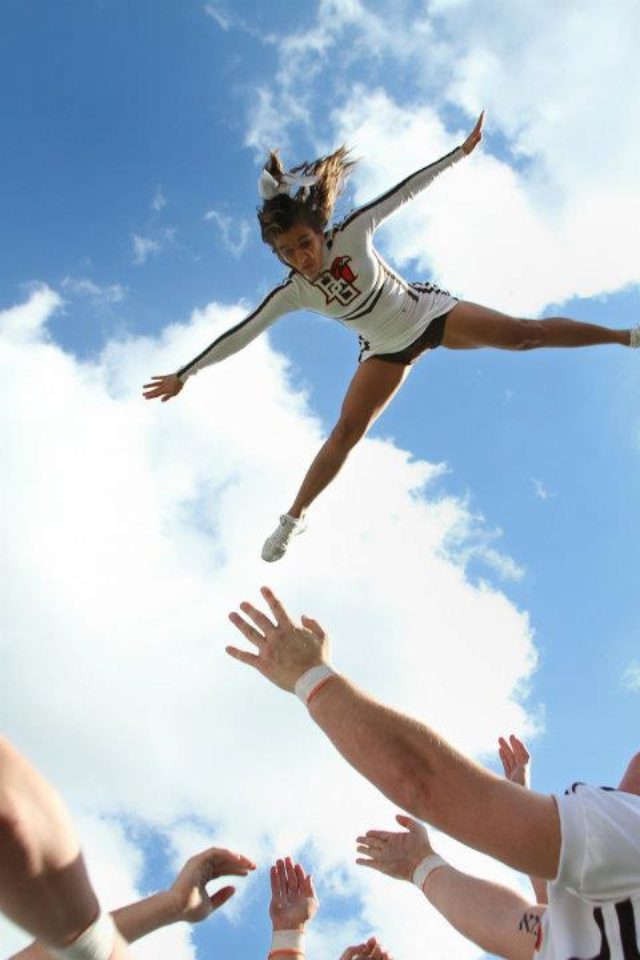 High Flying Bowling Green Cheerleaders