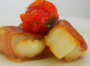 Tasty Tuesday Scallop Prosciutto Appetizer with Roasted Tomatoes