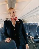 friendly flight attendant