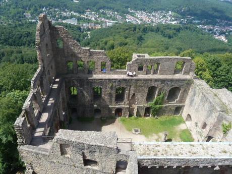castle ruins baden baden overview