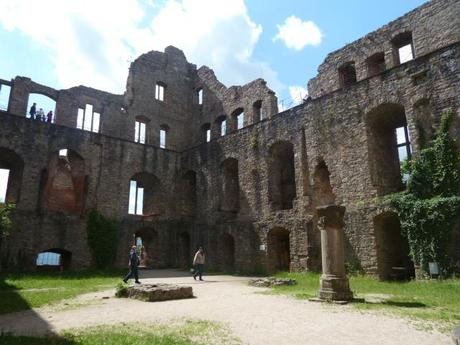 castle ruins baden baden courtyard