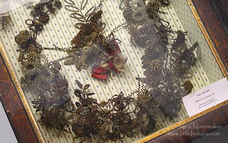 Hair Wreath at the Lincoln Pioneer Village and Museum in Rockport, Indiana