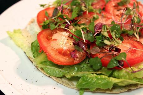 Butternut Squash Soup & Gourmet Salad Flatbread