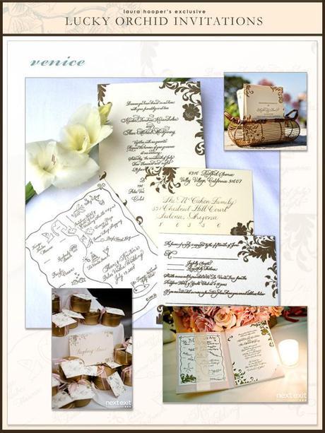 vintage calligraphy invitations by Laura Hooper calligraphy