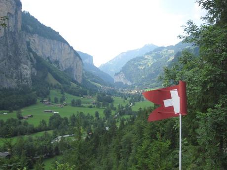 The amazing mountains Lauterbrunnen in Jungfrau region of Switzerland