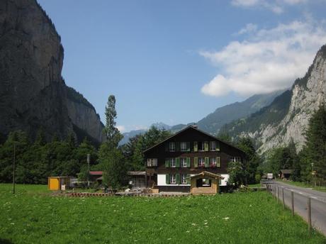 The amazing mountains Lauterbrunnen in Jungfrau region of Switzerland