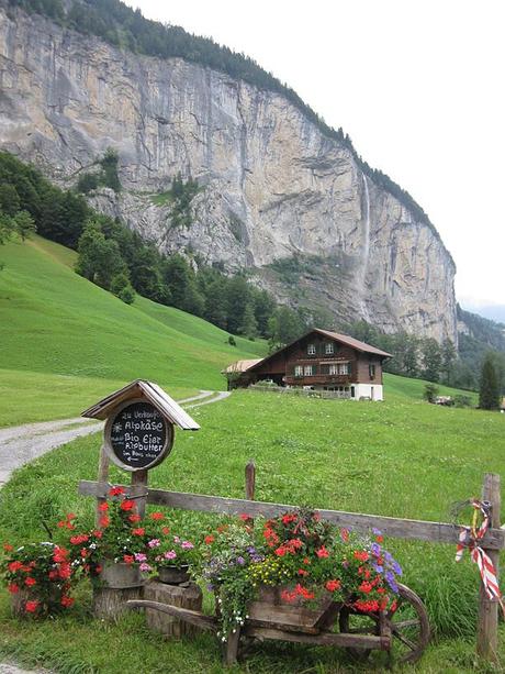 The amazing mountains Lauterbrunnen in Jungfrau region of Switzerland