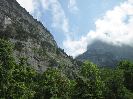 The amazing mountains Lauterbrunnen in Jungfrau region of Switzerland